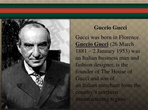 gucci founder biography|who started the gucci company.